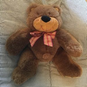 Like New! Cute Stuffed Brown Bear